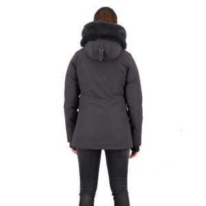 Airforce Double Zip 2 Pocket Parka Grijs HRW0447-970 model back
