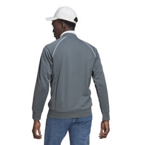 Adidas SST Trainingsjack Grijs-Groen GN3516 model back