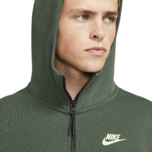 Nike Tech Fleece Vest Groen CU4489-337 close-up hoodie