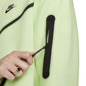 Nike Tech Fleece Vest Lichtgroen CU4489-383 close-up zipper