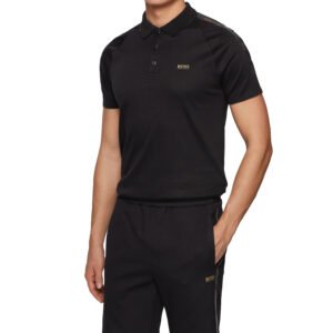 Hugo Boss Paul Gold Polo Zwart 50448654-001 model front