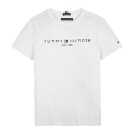 Tommy Hilfiger Essential Logo T-Shirt Wit KB0KB05844-YBR main