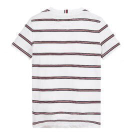 Tommy Hilfiger Essential Stripe T-Shirt Wit KB0KB06304-YBR back main
