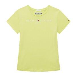 Tommy Hilfiger Essential T-Shirt Meiden Limoen KG0KG05242-LT3 front main