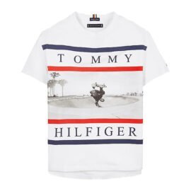 Tommy Hilfiger Photo Print T-Shirt Wit KB0KB06528-YBR front