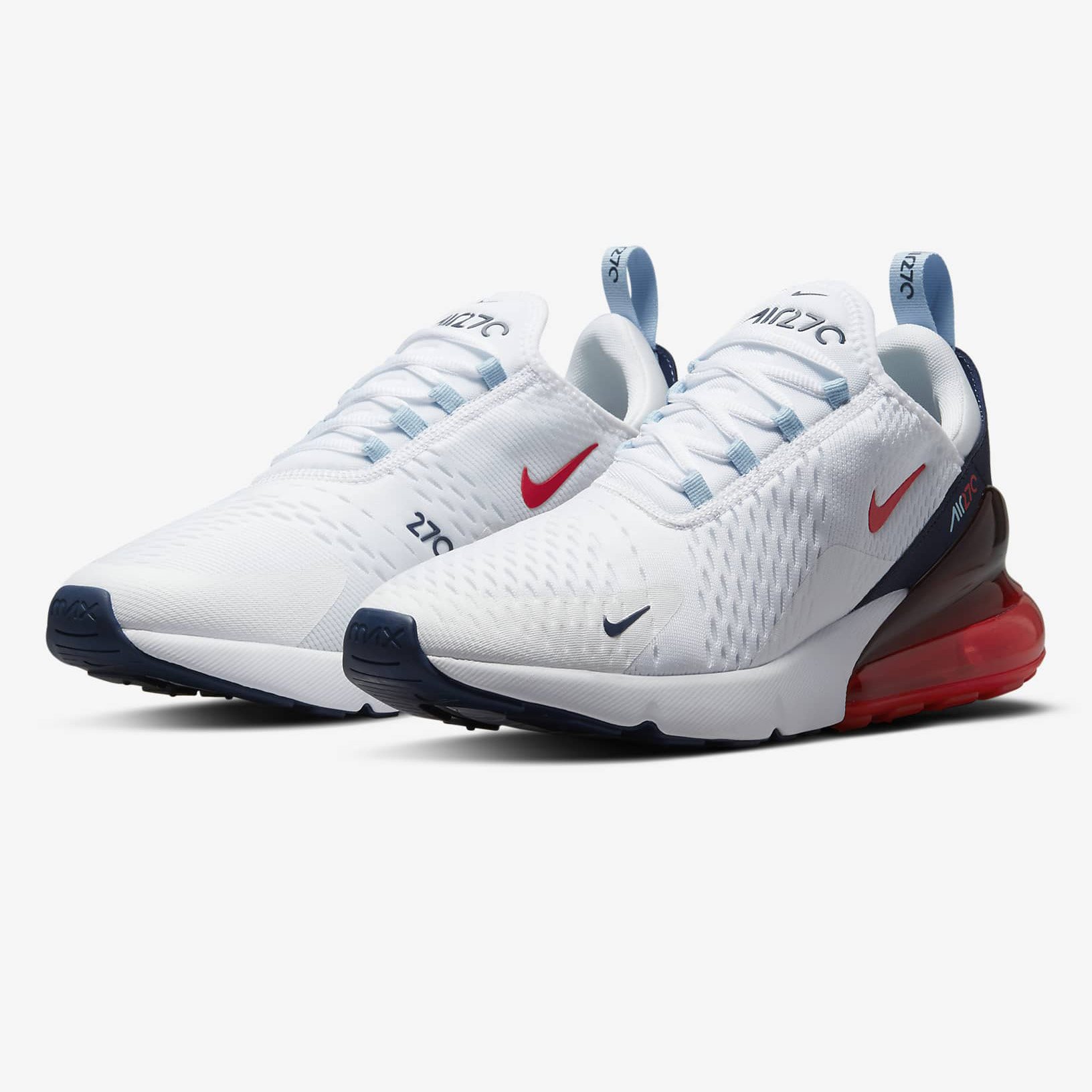 Nike Air Max 270 Wit-Rood DJ5172-100 pair angle - Ab Geldermans Sport