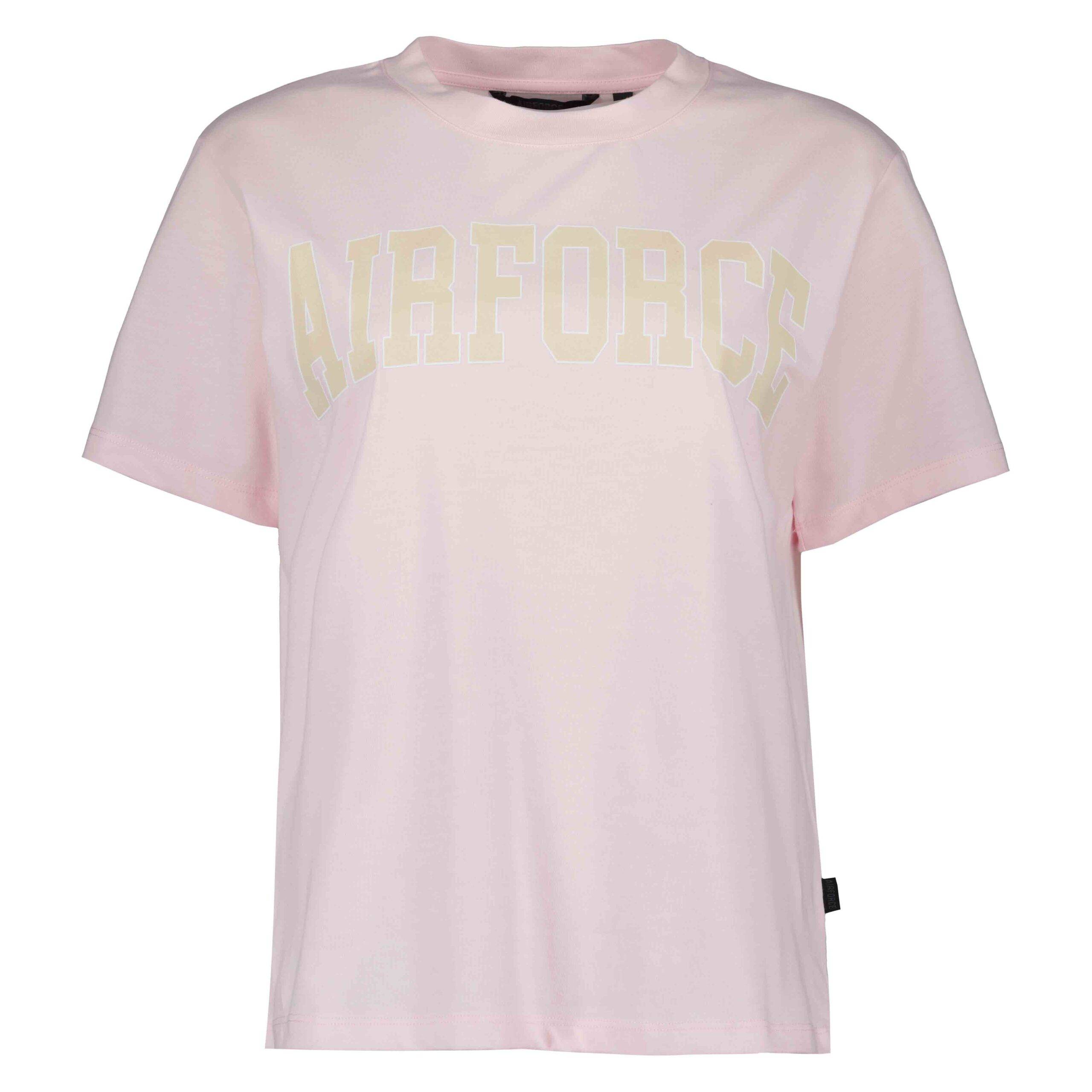 Airforce College T Shirt Barley Pink | Dames | Ab Geldermans