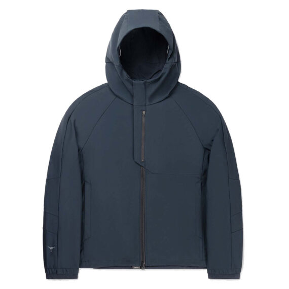 Krakatau Moog Coat Dark Navy Jas Buitenkant Capuchon