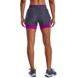 Under Armour Play Up Damesshorts Paars Achterkant