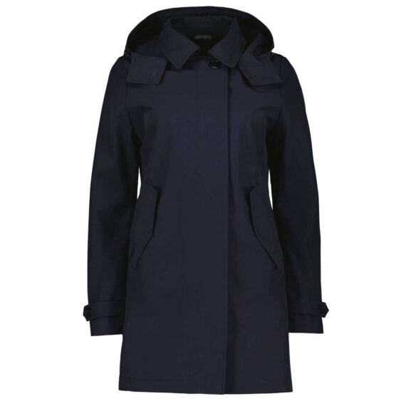 Airforce Long Technical Shell Jacket Dames Blauw